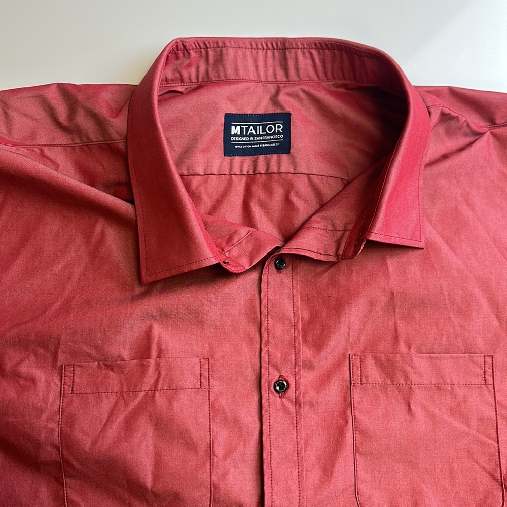MTaylor Red Cotton Long Sleeves - S30-10 - Picture 3 of 5